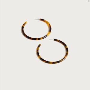 NWT J. Crew tortoise hoops